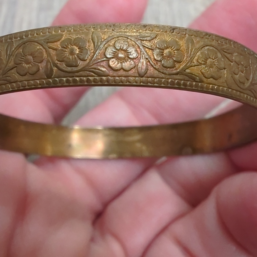 Vintage Antique Victorian Gold Buckle Child Bracelet - Picture 7 of 8